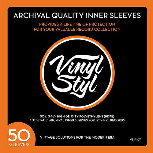 Vinyl Styl - Archival Quality Inner Sleeves - 50 Count | Mint (M)