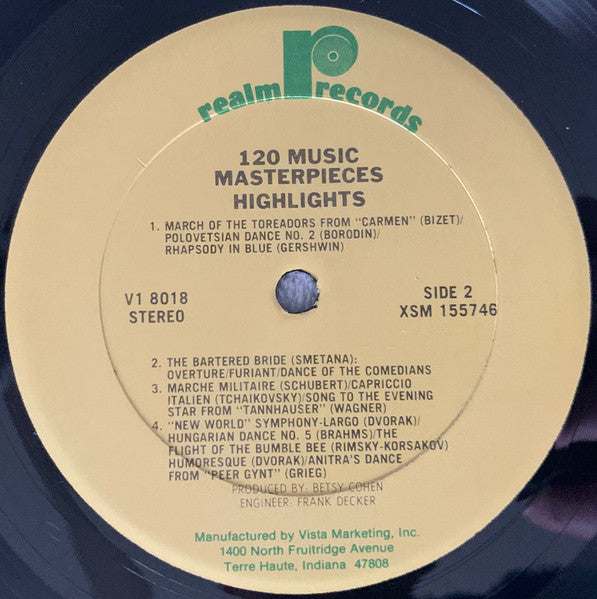 Various - 120 Music Masterpieces (2xVINYL) | Near Mint (NM) Near Mint (NM)