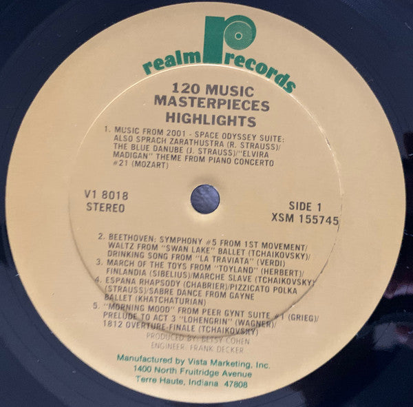 Various - 120 Music Masterpieces (2xVINYL) | Near Mint (NM) Near Mint (NM)