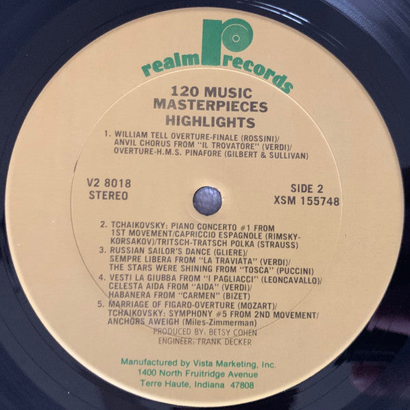 Various - 120 Music Masterpieces (2xVINYL) | Near Mint (NM) Near Mint (NM)