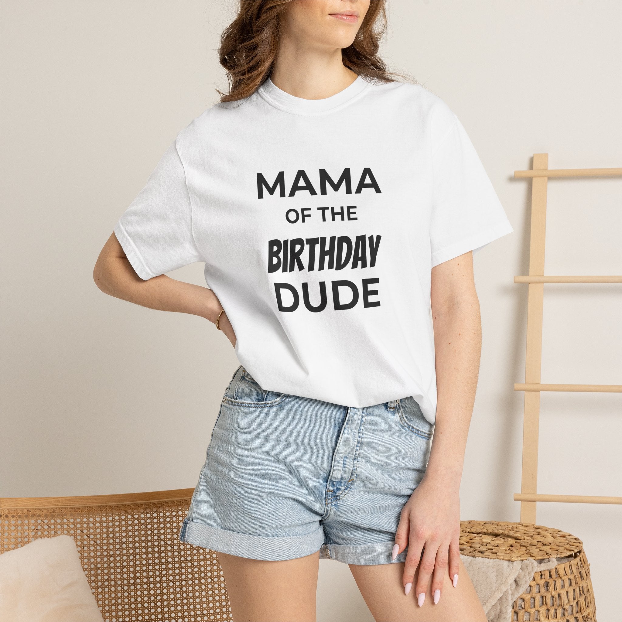 Mama of the Birthday Dude T-Shirt — "R.I.P. Twenties" Mom Birthday Tee