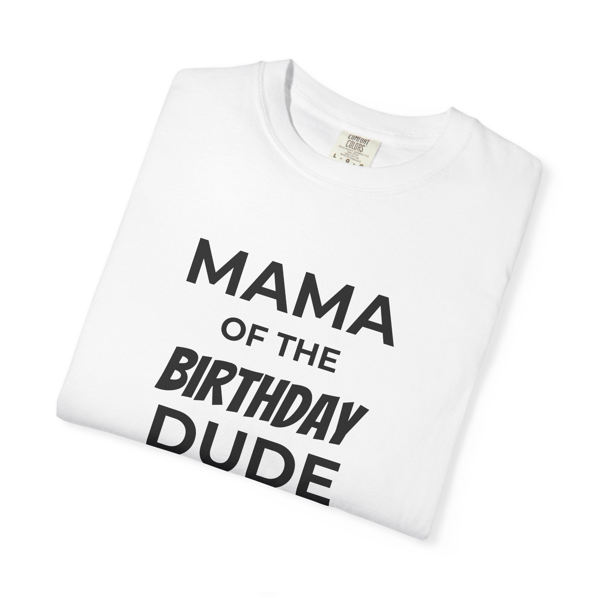 Mama of the Birthday Dude T-Shirt — "R.I.P. Twenties" Mom Birthday Tee