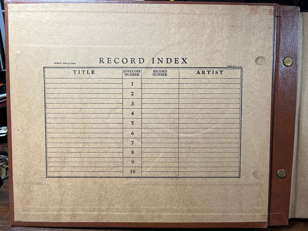 STORAGE - *78RPM BOOK / 10 POCKETS* | Excellent (EX)