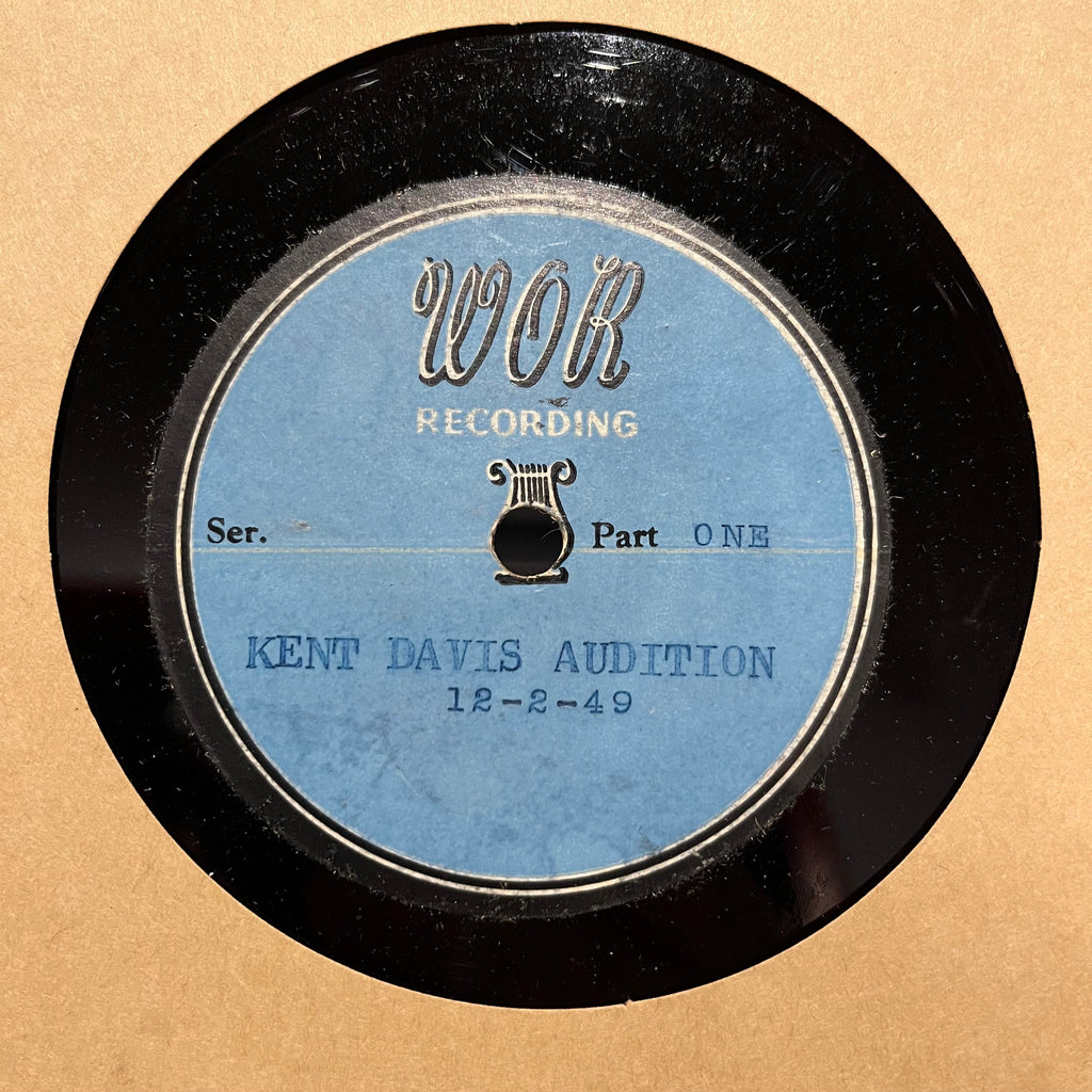 KENT DAVIS AUDITION 12-2-49 | Excellent (EX) Excellent (EX)