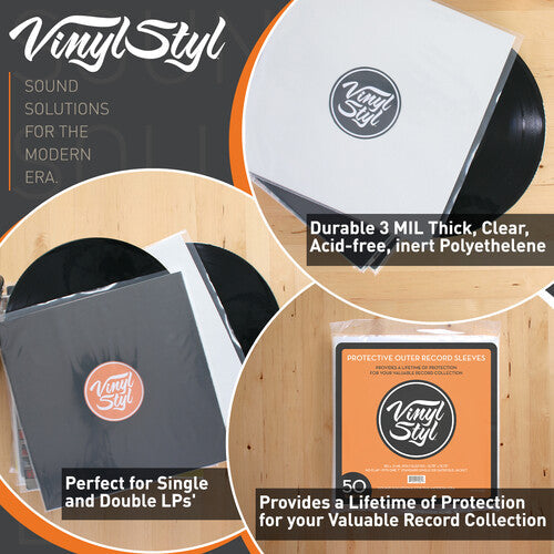 Vinyl Styl - Protective Outer Record Sleeves - 50 Count |