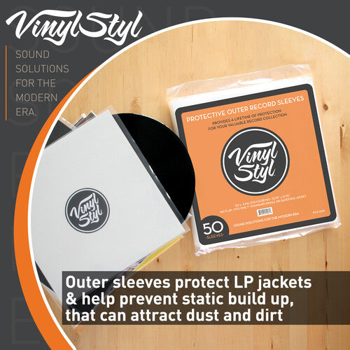 Vinyl Styl - Protective Outer Record Sleeves - 50 Count |