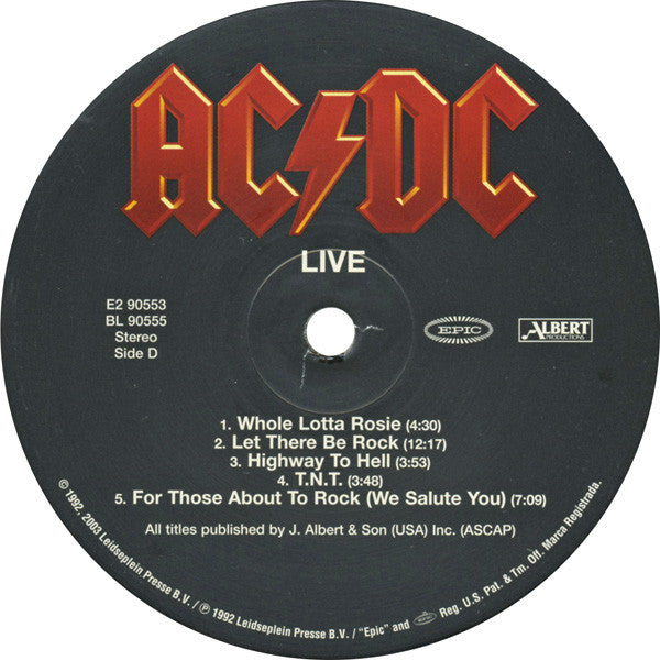 AC/DC - Live | Mint (M) Mint (M)