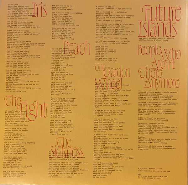Future Islands - People Who Aren't There Anymore | Mint (M) Mint (M)