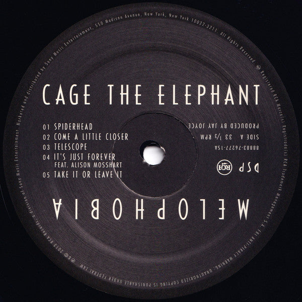 Cage The Elephant - Melophobia (180 GRAM VINYL) | Mint (M) Mint (M)