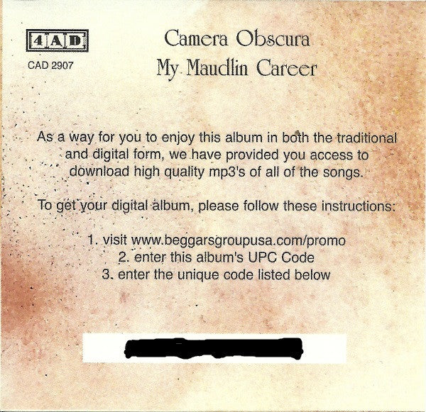 Camera Obscura - My Maudlin Career | Mint (M) Mint (M)