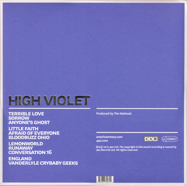 The National - High Violet | Mint (M) Mint (M)