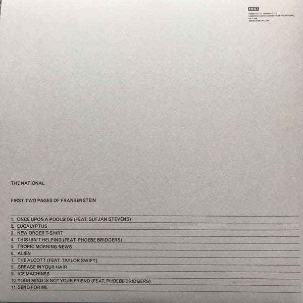 The National - First Two Pages Of Frankenstein | Mint (M) Mint (M)