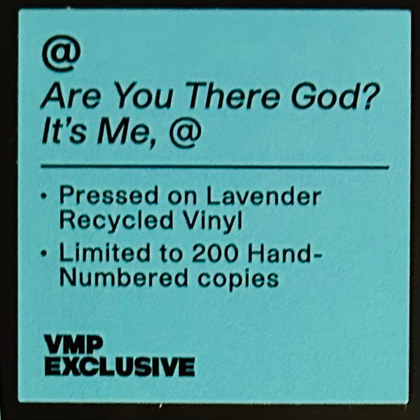 Are You There God? It's Me, @ (VMP EXCLUSIVE: LAVENDER VINYL) | Mint (M)