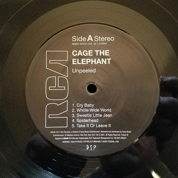 Cage The Elephant - Unpeeled (140 GRAM VINYL) | Mint (M) Mint (M)