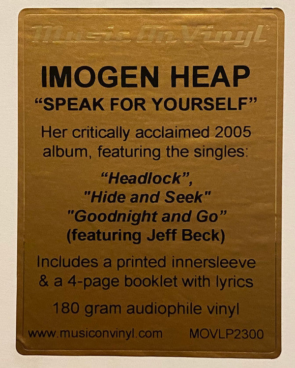 Speak For Yourself (VINYL) | Mint (M) Mint (M)