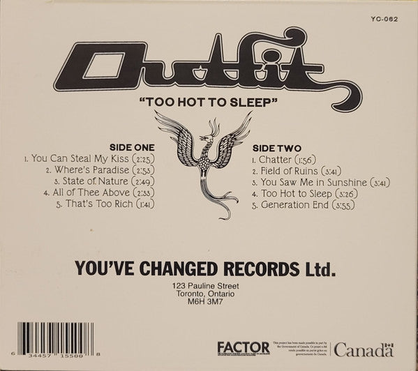 Too Hot To Sleep (CD) | Mint (M) Mint (M)