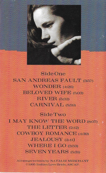 Natalie Merchant - Tigerlily (CASSETTE) | Excellent (EX) Excellent (EX)