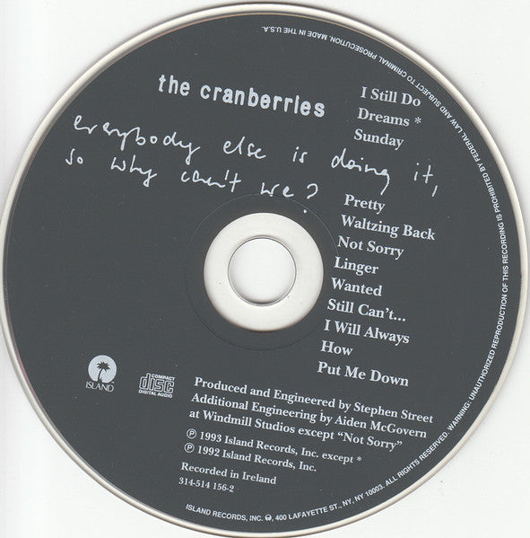 The Cranberries - Everybody Else Is Doing It, So Why Can't We? (CD) | Excellent (EX) Excellent (EX)