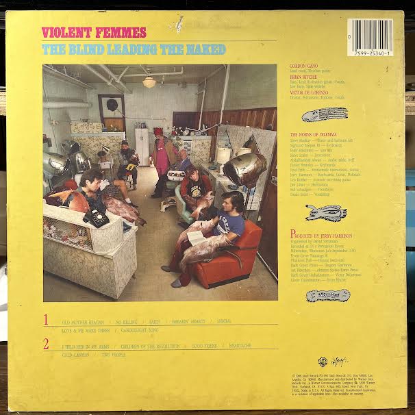 Violent Femmes - The Blind Leading The Naked (VINYL) | Near Mint- (NM-) Excellent+ (EX+)