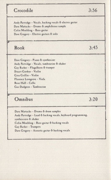 XTC - Nonsuch *CASSETTE* | Near Mint (NM) Near Mint (NM)