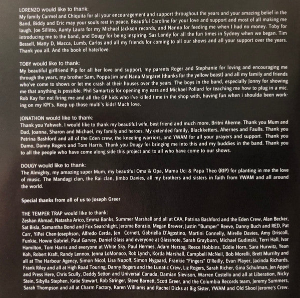 The Temper Trap - Conditions (CD) | Near Mint (NM) Near Mint (NM)
