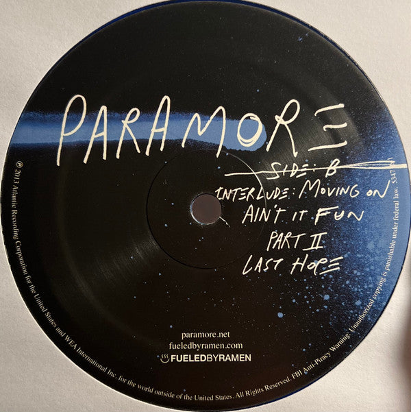 Paramore - Paramore *BLUE* | Excellent (EX) Near Mint (NM)