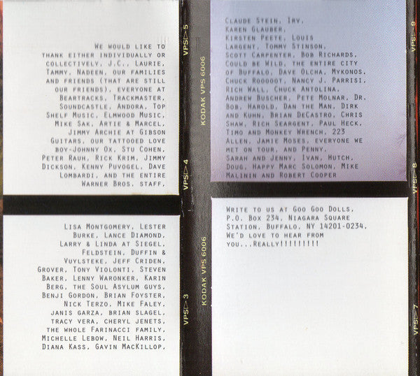 Goo Goo Dolls - A Boy Named Goo *CASSETTE* | Near Mint (NM) Near Mint (NM)