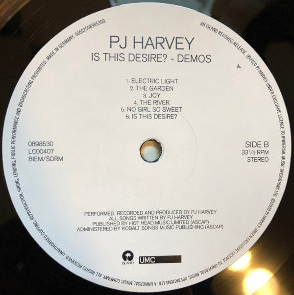 PJ Harvey - Is This Desire? - Demos | Near Mint (NM) Near Mint (NM)