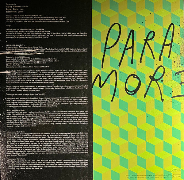 Paramore - Paramore *BLUE* | Excellent (EX) Near Mint (NM)
