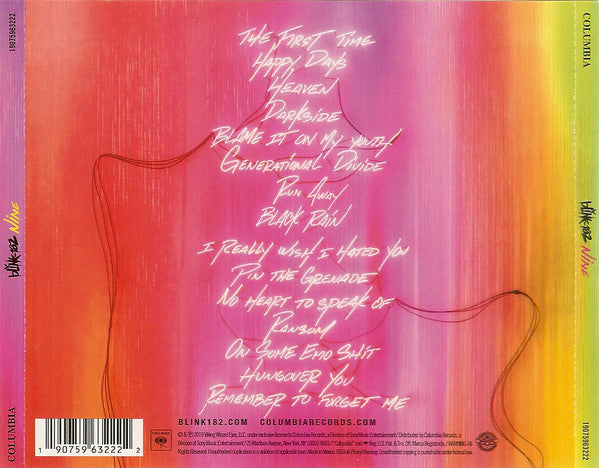 Blink-182 - Nine (CD) | Near Mint (NM) Near Mint (NM)