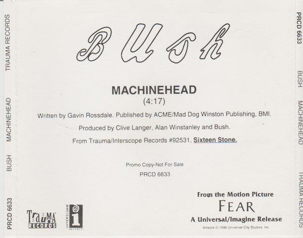 Bush - Machinehead (CD) | Near Mint (NM) Near Mint (NM)