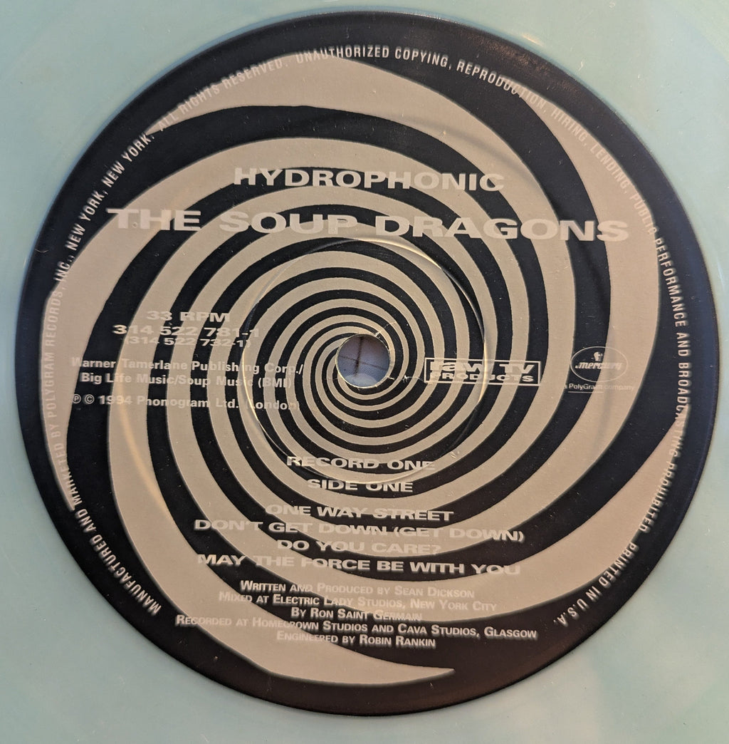 The Soup Dragons - Hydrophonic (2xCLEAR VINYL) | Near Mint (NM or M-) Excellent (EX)