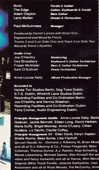 U2 - Achtung Baby (CASSETTE) | Very Good Plus (VG+) Excellent (EX)