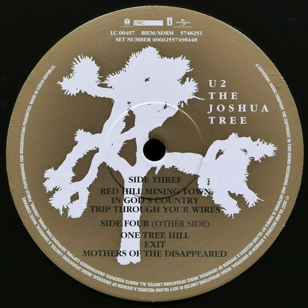 U2 The Joshua Tree 2xLP Mint (M) Mint (M)
