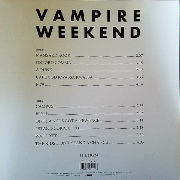 Vampire Weekend - Vampire Weekend | Mint (M) Mint (M)