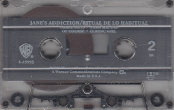 Jane's Addiction - Ritual De Lo Habitual (CASSETTE) | Very Good Plus (VG+) Excellent (EX)