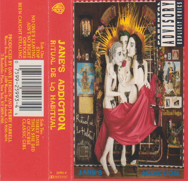 Jane's Addiction - Ritual De Lo Habitual (CASSETTE) | Very Good Plus (VG+) Excellent (EX)