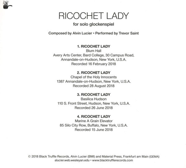 Ricochet Lady - For Solo Glockenspiel (CD) | Mint (M) Mint (M)