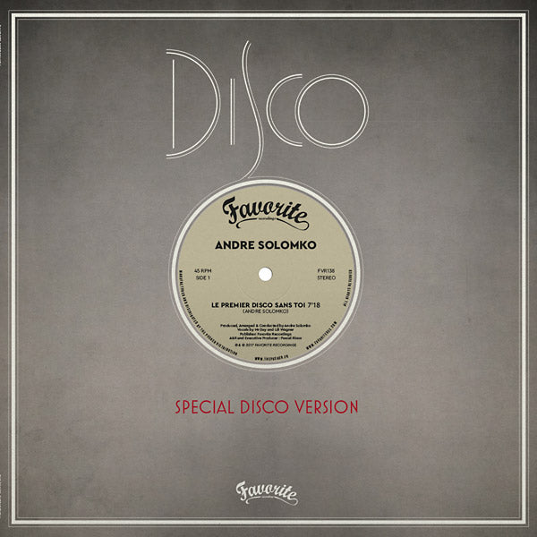 Le Premier Disco Sans Toi |