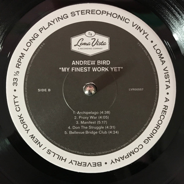 Andrew Bird - My Finest Work Yet | Mint (M) Mint (M)