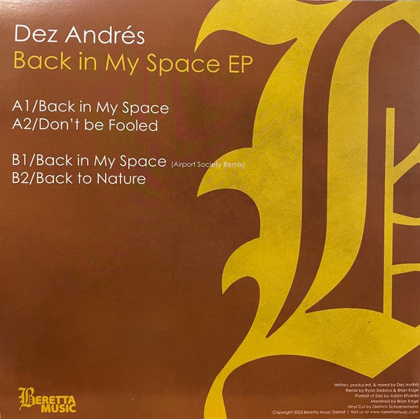 Back In My Space EP | Mint (M) Mint (M)