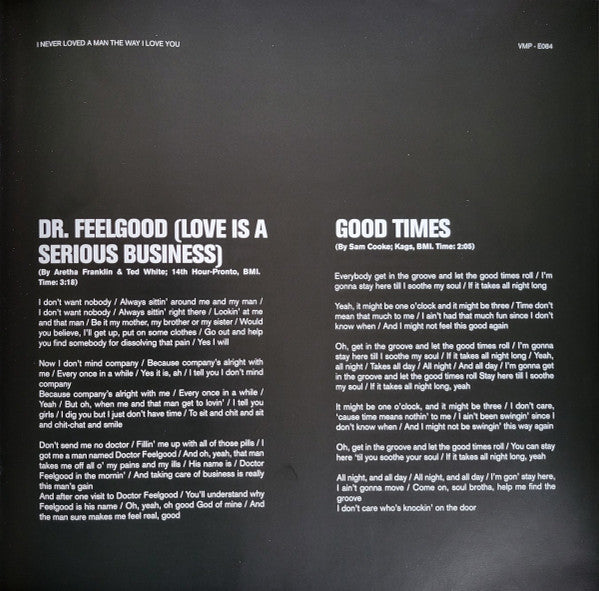 I Never Loved A Man The Way I Love You (COLOR VMP VINYL) | Mint (M) Mint (M)