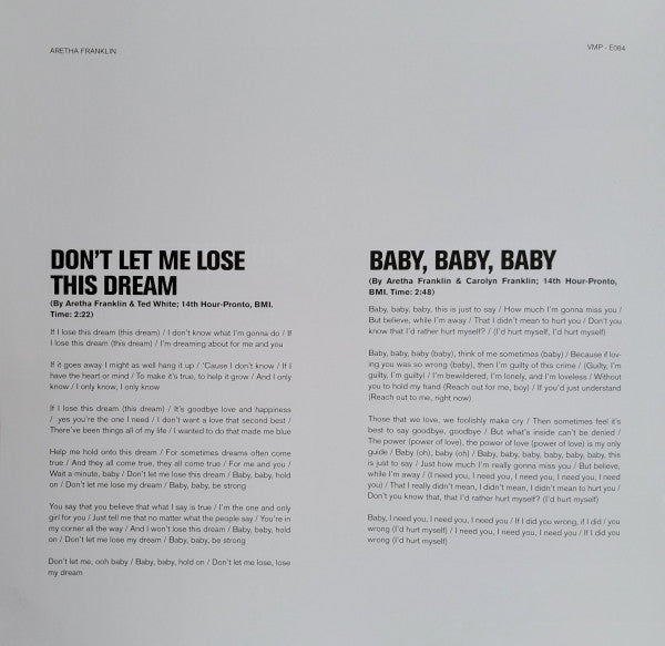 I Never Loved A Man The Way I Love You (COLOR VMP VINYL) | Mint (M) Mint (M)