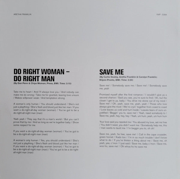 I Never Loved A Man The Way I Love You (COLOR VMP VINYL) | Mint (M) Mint (M)