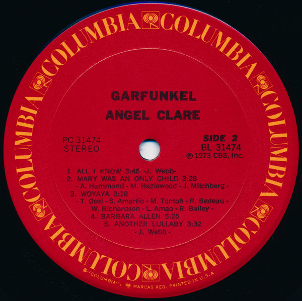Art Garfunkel - Angel Clare | Near Mint (NM) Near Mint (NM)