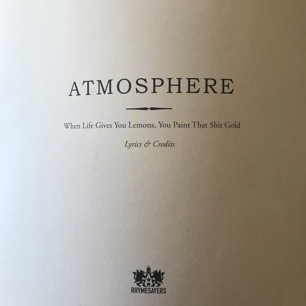 Atmosphere (2) - When Life Gives You Lemons, You Paint That Shit Gold | Mint (M) Mint (M)