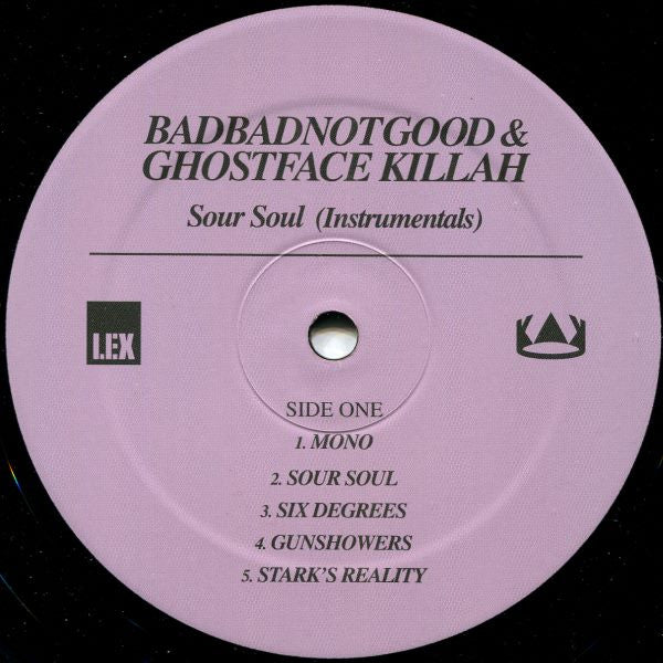 BadBadNotGood & Ghostface Killah Sour Soul (Instrumentals) Lex Records LP, Album, Ltd Mint (M) Mint (M)
