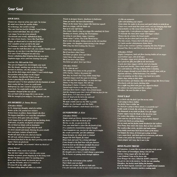 BadBadNotGood & Ghostface Killah - Sour Soul | Mint (M) Mint (M)