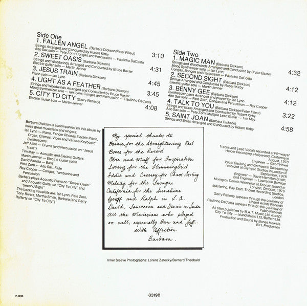 Sweet Oasis | Near Mint (NM) Very Good Plus (VG+)