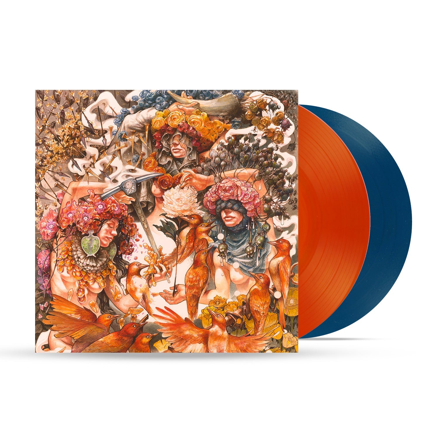 Gold & Grey (TRANSPARENT RED & BLUE VINYL) | Mint (M) Mint (M)